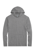 Front view of 18-Hour Jersey Hoodie
in Medium Grey Heather