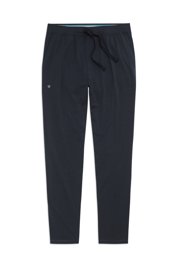 Front view of 18 hour Jersey pant in Total Eclipse