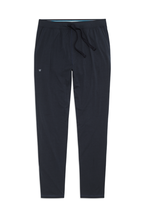 Front view of 18 hour Jersey pant in Total Eclipse