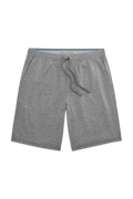 Front view of 18 Hour Jersey Short in Grey Heather