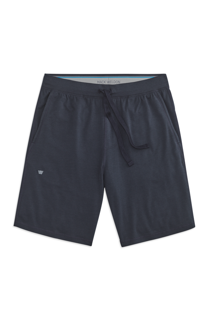 Front view of 18 Hour Jersey Short in Total Eclipse