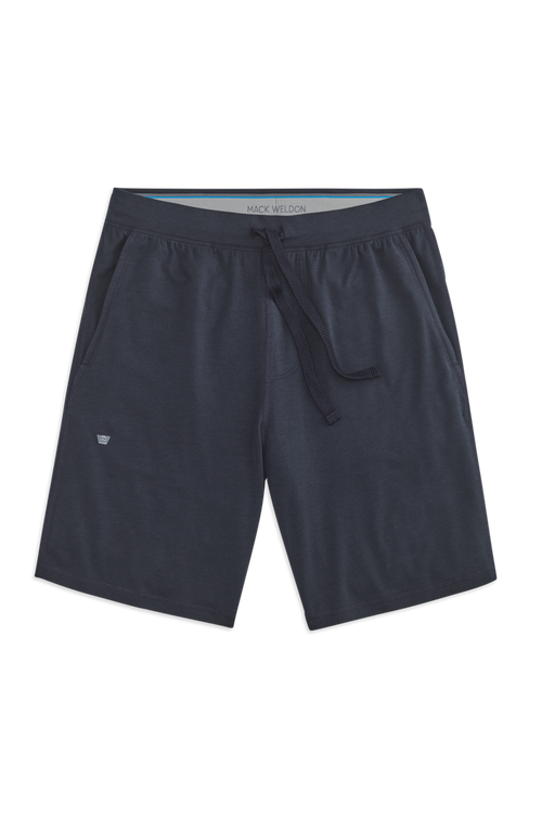 Front view of 18 Hour Jersey Short in Total Eclipse