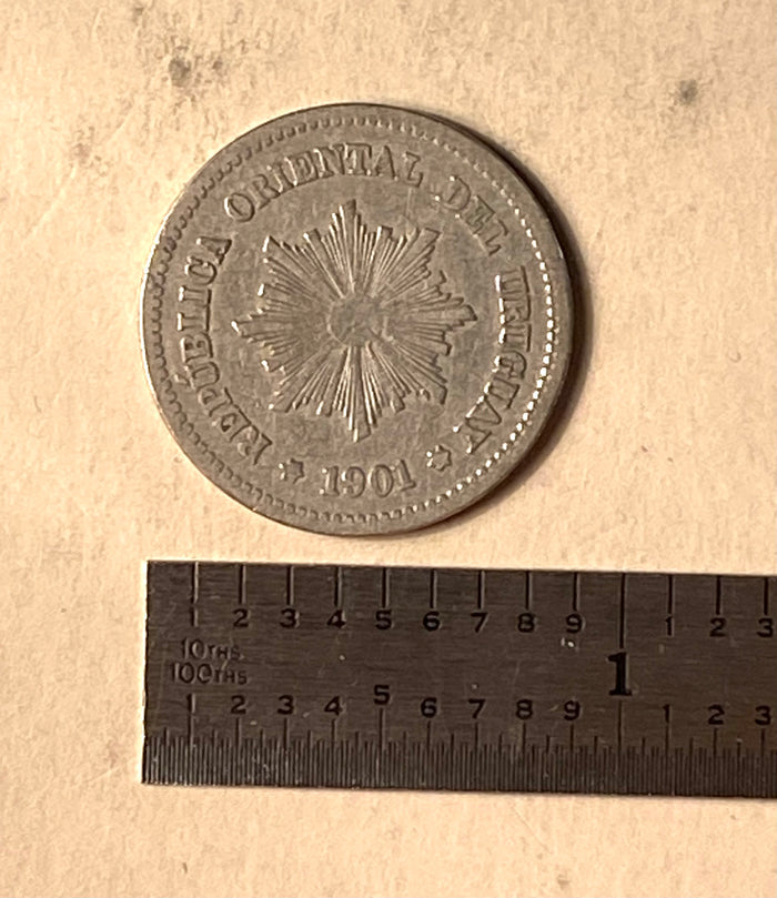 1901 Republica Oriental Del Uruguay - 5 Centesimos