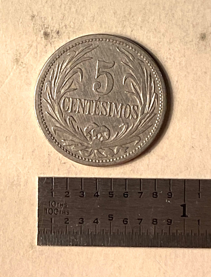 1909 Republica Oriental Del Uruguay - 5 Centesimos