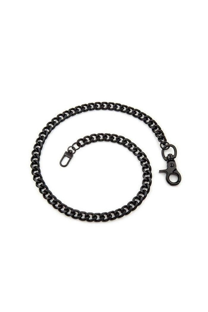 28" Single Row Black Chain