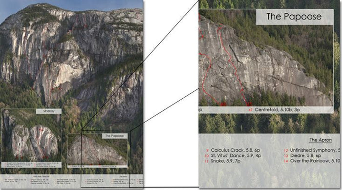 50 Classic Squamish Climbs Poster