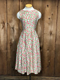 50s Tommy Carol Rosebuds Cotton Dress      W28"