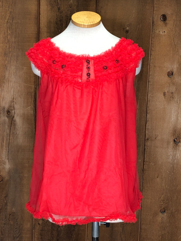 60s JCP Gaymode Red Nightie Set         S