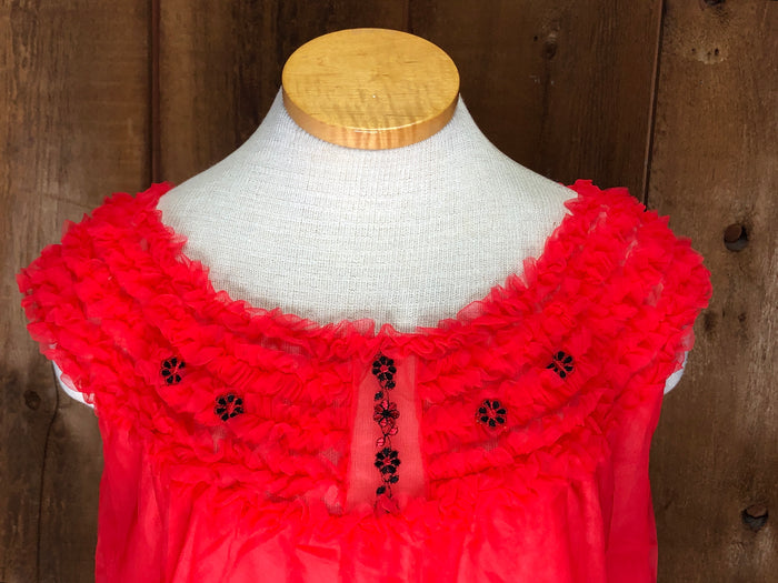 60s JCP Gaymode Red Nightie Set         S