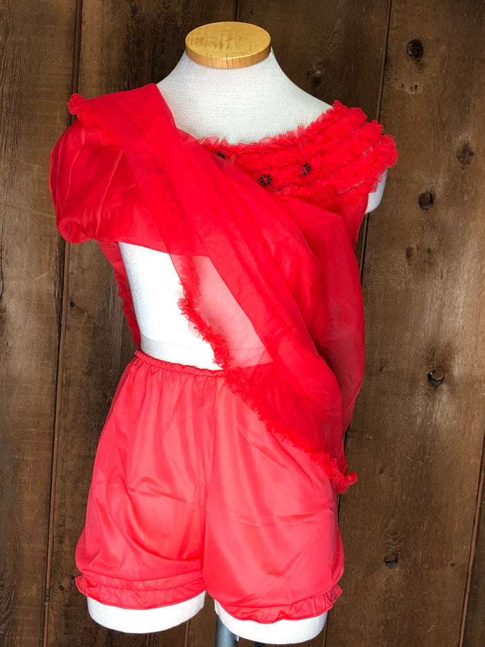 60s JCP Gaymode Red Nightie Set         S