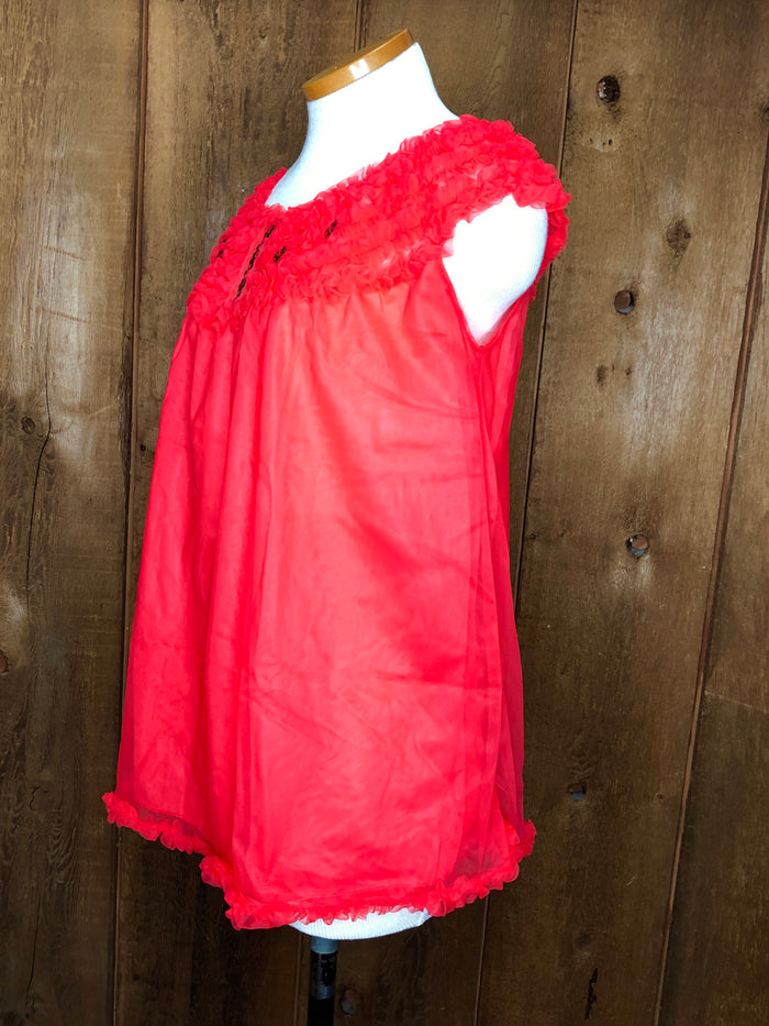 60s JCP Gaymode Red Nightie Set         S