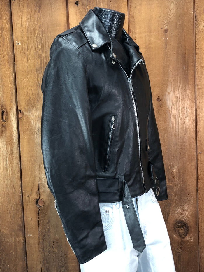 70s Excelled Leather Moto Jacket   34R