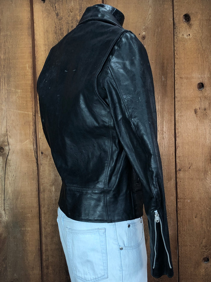 70s Excelled Leather Moto Jacket   34R