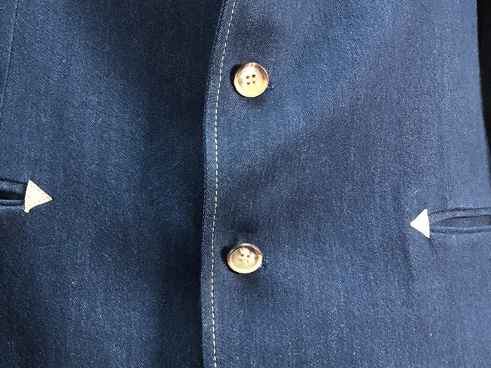 70s Haggar Denim Leisure Suit      w36x32