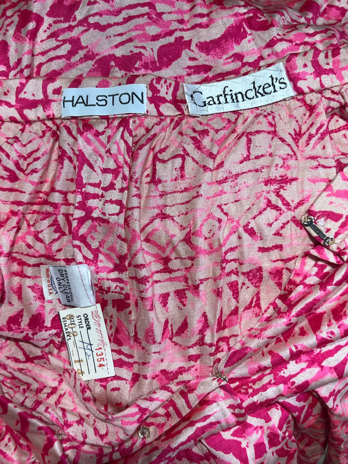 70s Halston Pink Secret Pants     W30