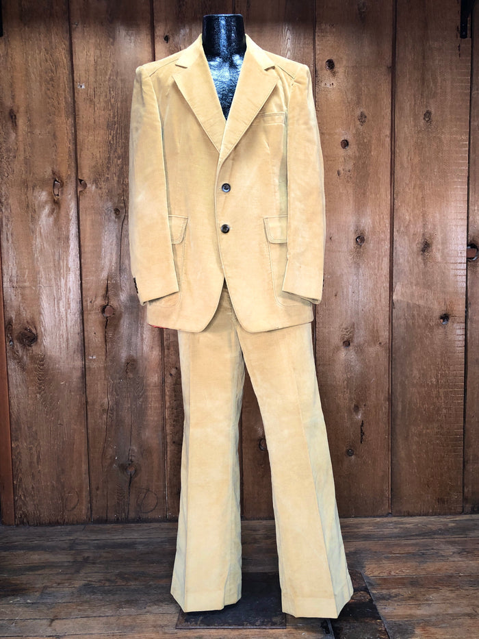 70s H.I.S Velveteen 3pc Suit     w39x31