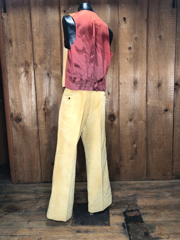 70s H.I.S Velveteen 3pc Suit     w39x31