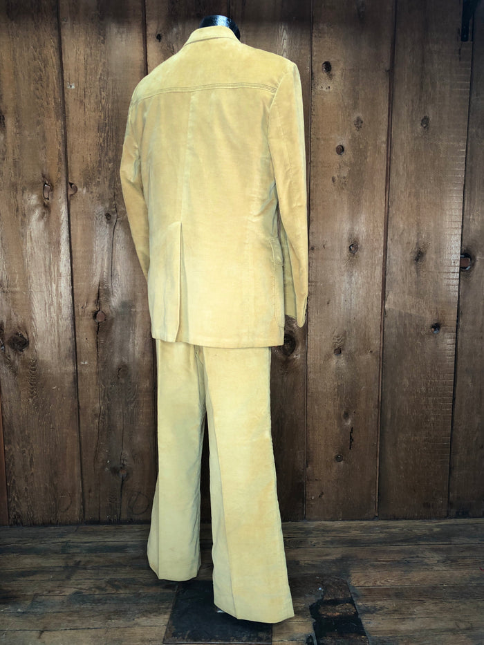 70s H.I.S Velveteen 3pc Suit     w39x31
