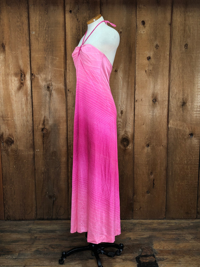 70s NOS DeWeese Pink Swim Dress     S/M