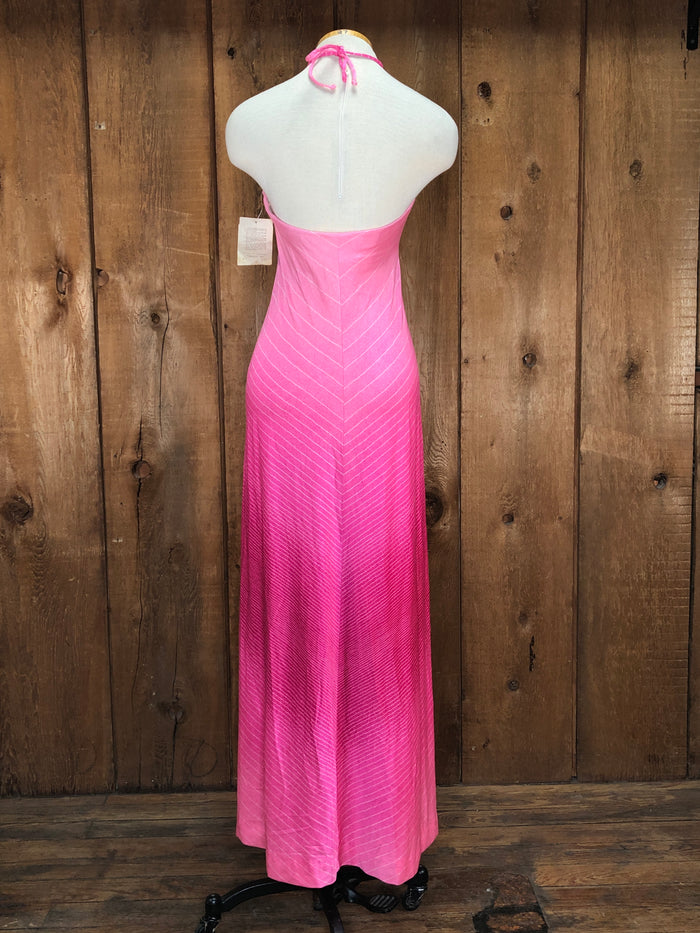 70s NOS DeWeese Pink Swim Dress     S/M