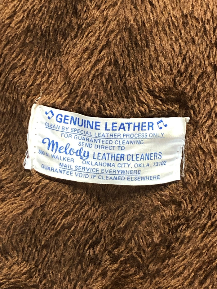 70s Pioneer Wear Suede Fleece Lined Coat      L