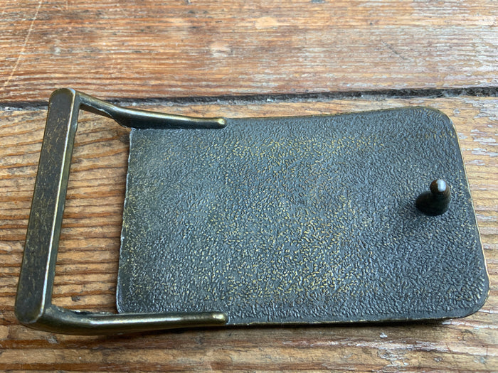 70s Sante Fe Leather & Brass Buckle