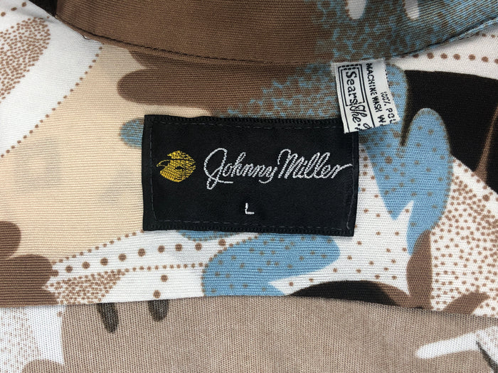 70s Sears Johnny Miller Disco Shirt      L