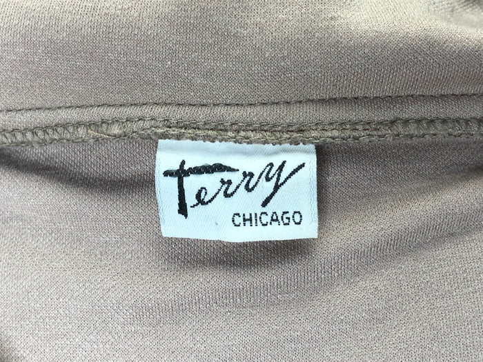 70s Terry Tan/Red/Blue 1/4Zip Top    M/L