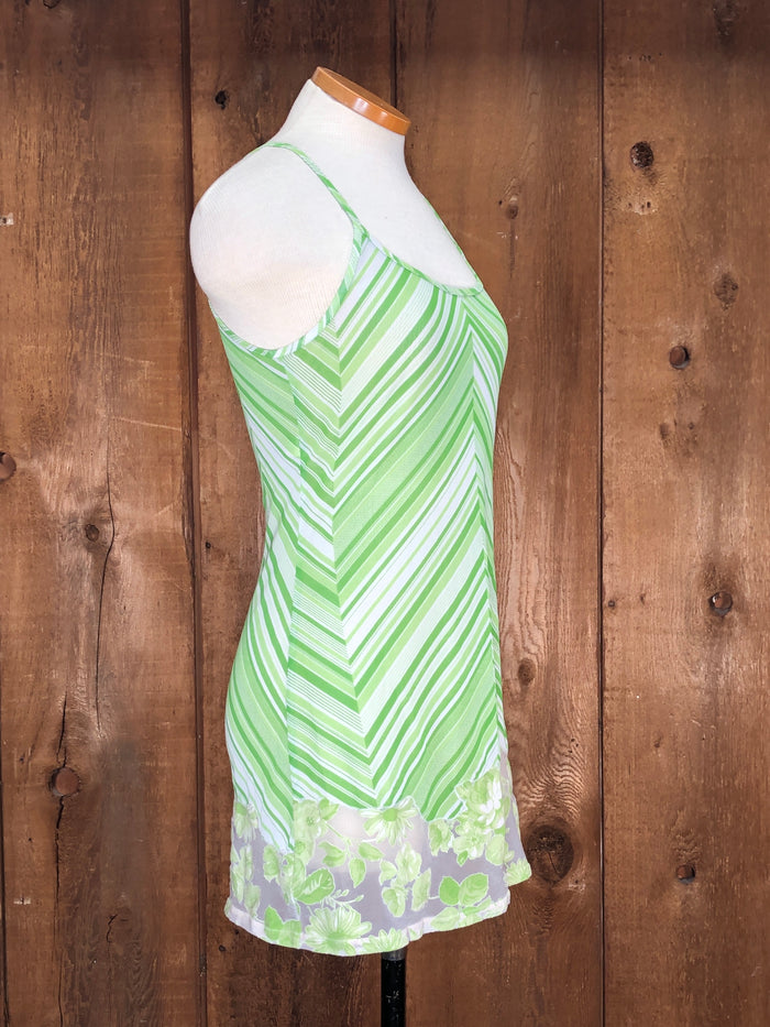 90s Victoria Secret Green Sheer Chemise    M