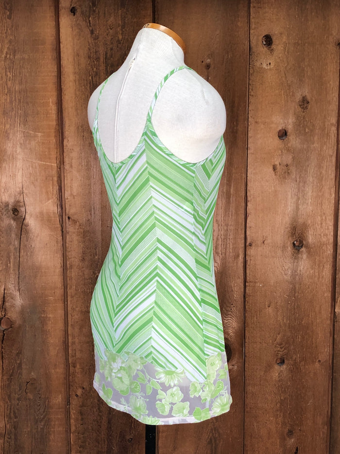 90s Victoria Secret Green Sheer Chemise    M