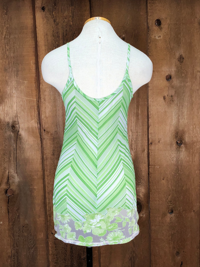 90s Victoria Secret Green Sheer Chemise    M