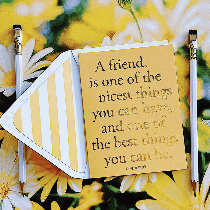 A Friend Is One Of The Nicest Greeting Card, Single Folded Card - Ben's Garden