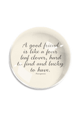 A Good Friend Is Like A Four Leaf Crystal Dome Paperweight - Ben's Garden