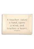 A Teacher Takes A Hand Decoupage Glass Tray - Ben's Garden