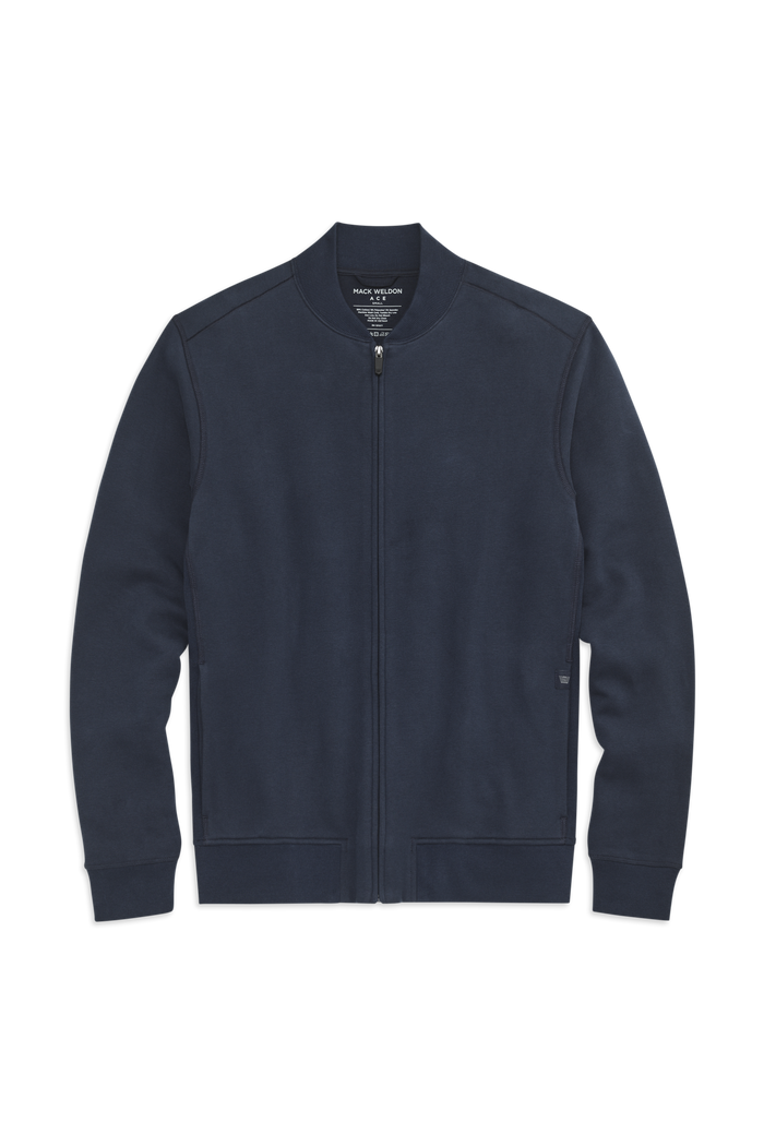 Front view of Ace Bomber Jacket in Total Eclipe