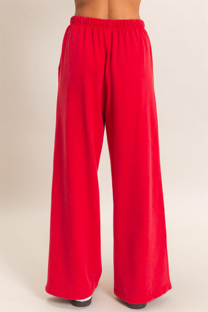 Acid Wash Drawstring Pants