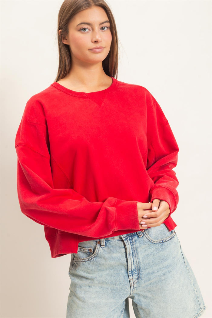 Acid Wash Sweatshirt