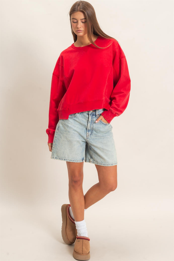 Acid Wash Sweatshirt