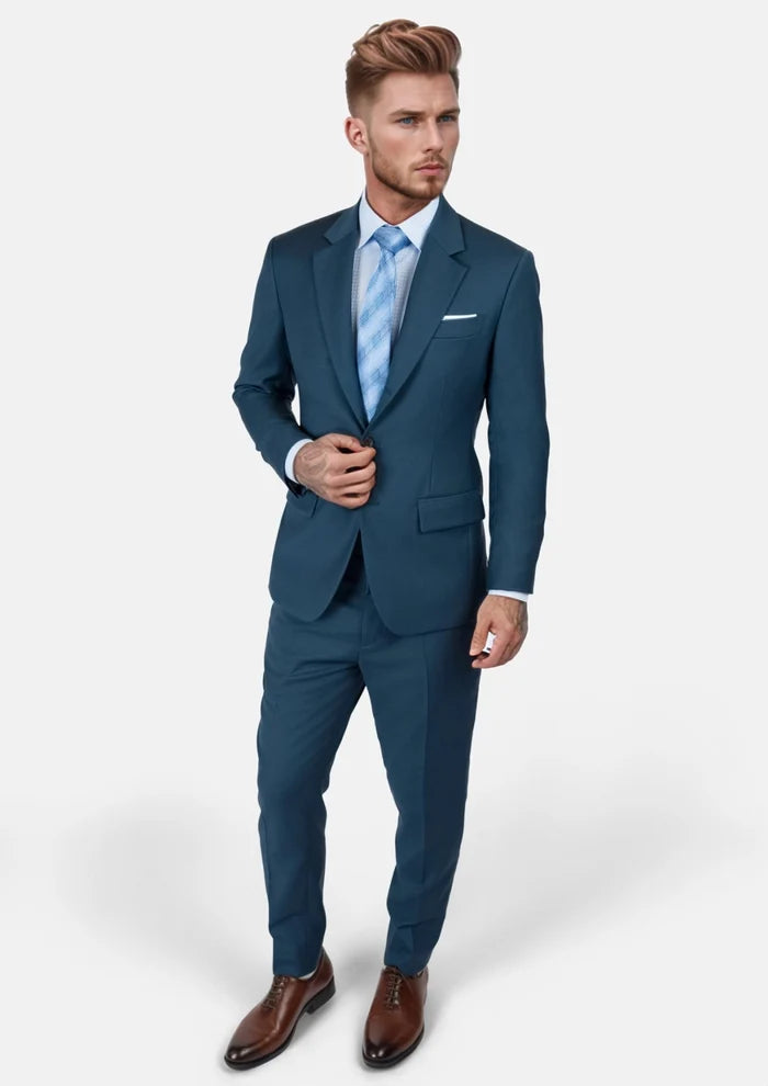 Aegean Blue Thompson Suit - SARTORO