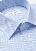 Air Blue Glen Check Shirt