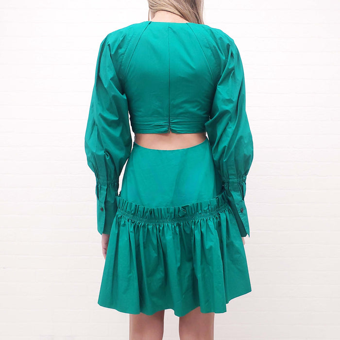 A.L.C GREEN W ALEXA DRESS -  SIZE 2