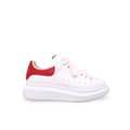 ALEXANDER MCQUEEN WHITE SNEAKERS WITH RED HEEL - SIZE 35.5