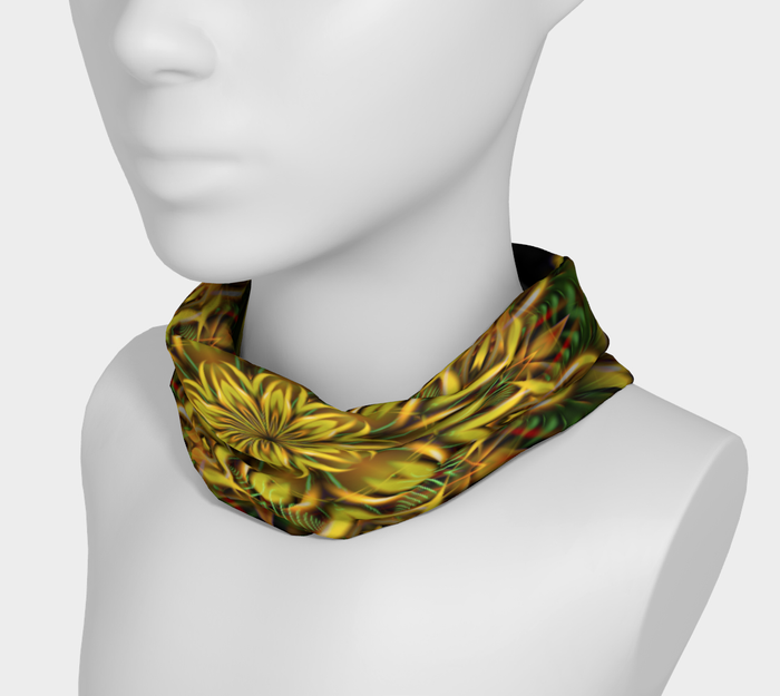 Alien Sunflower Neck Gaiter