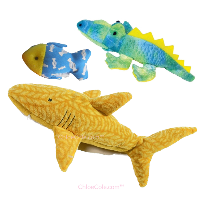 Alligator, Fish and Large Shark Catnip Kicker