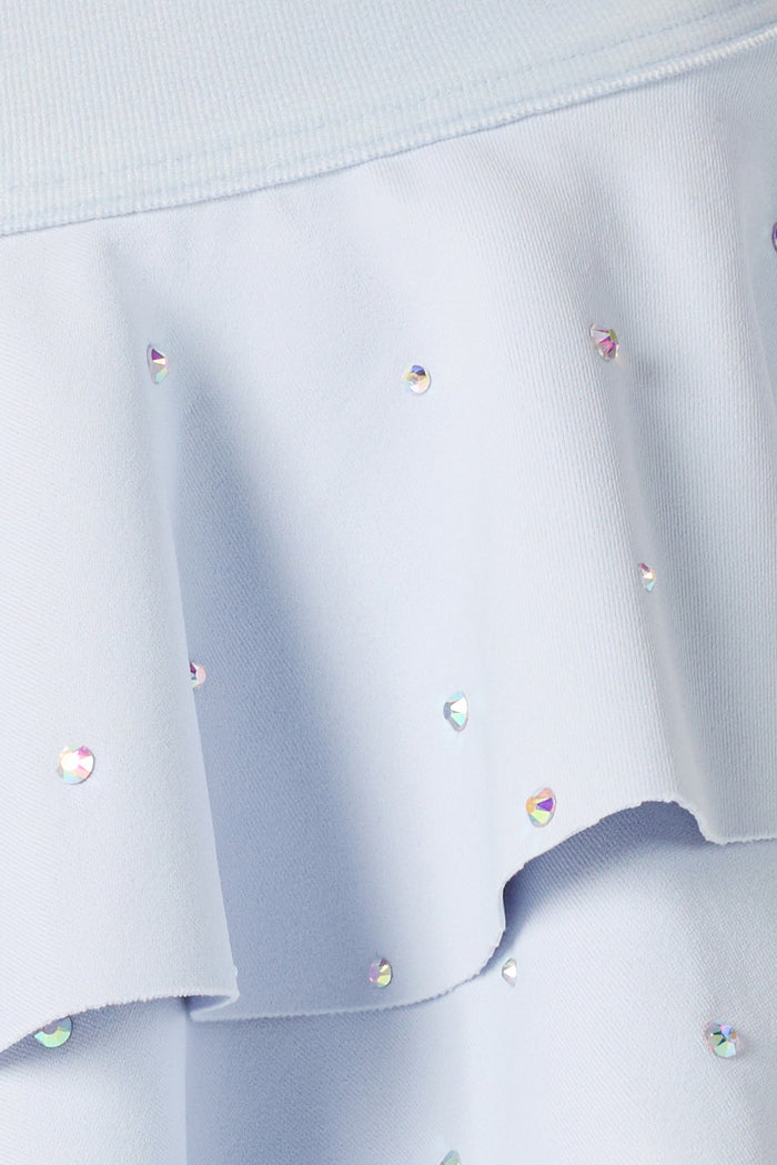Always Egg-stra Ruffle Skirt in Winter Sky