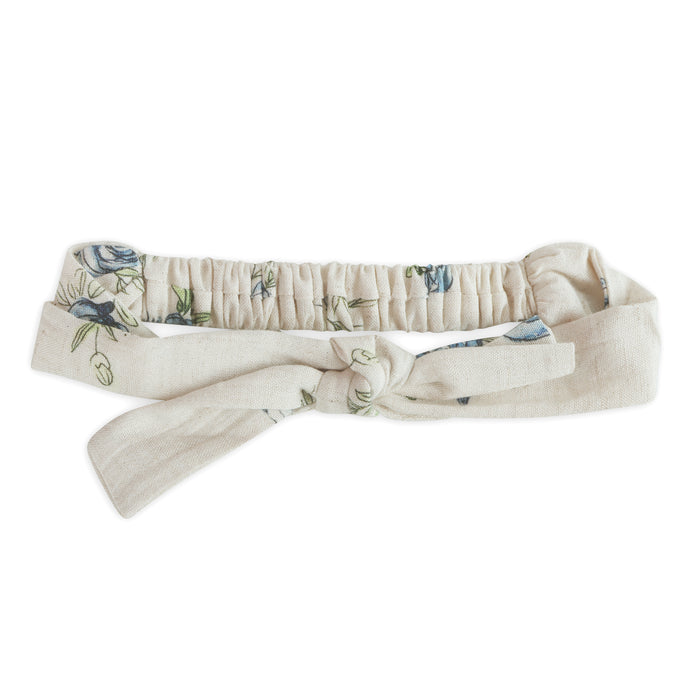 Anais Floral Baby Headband (Linen Blend)