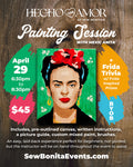 hecho con amor at sew bonita painting class with mexic anita friday painting flyer