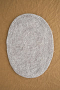 Farmhouse Pottery Home Kitchen Placemats Artisan Felt Placemats Pebble Grey