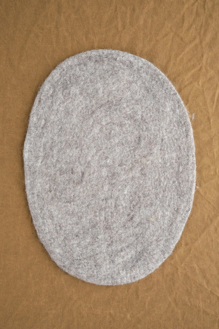 Farmhouse Pottery Home Kitchen Placemats Artisan Felt Placemats Pebble Grey