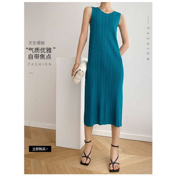 Asaya2072 : Miyake pleated slimming bottoming skirt